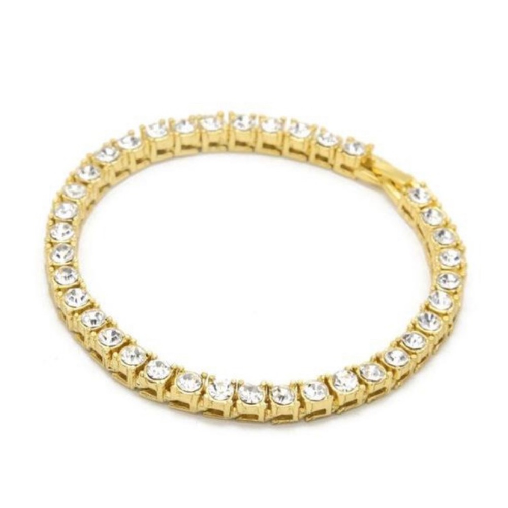 18k gold plated Tennis Bracelet -7inch